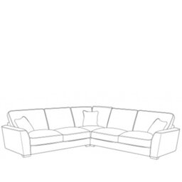 Hannah Corner Sofa LH2CORRH2 in Fabric - Standard Back - Grade B
