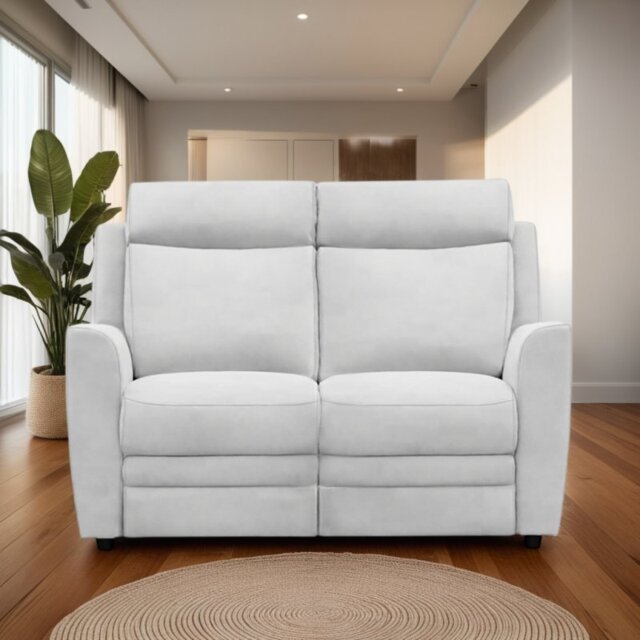 Dakota Double Power Recliner 2 Seater Sofa with USB Ports Leather - Leather