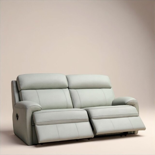 Hardy 3 Seater Power Recliner Sofa In Leather - Standard - Grade H