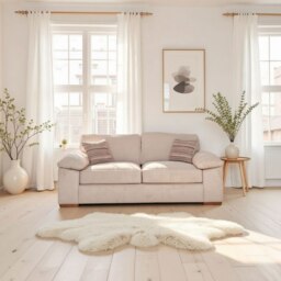Jade 3 Seater 140cm Sofabed in Fabric - Standard Action and Foam Mattress - Grade A