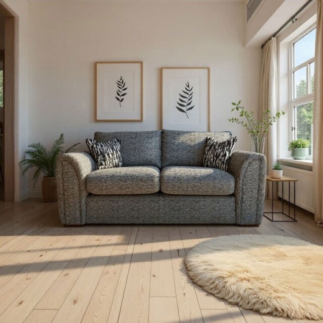 Madrid 3 Seater sofa in Fabric - Grade A