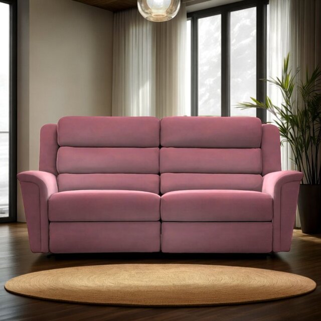 Colorado Double Power Recliner Large 2 Seater Sofa with USB Ports Leather - Leather