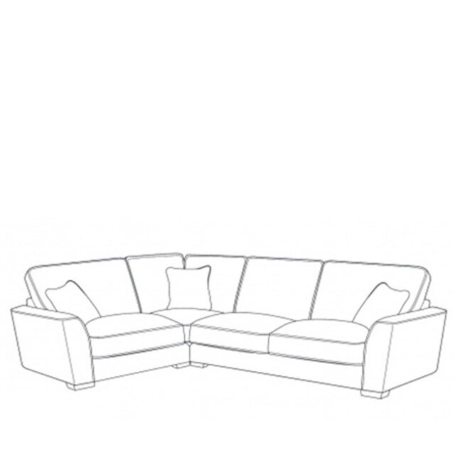 Hannah Corner Sofa L2CRH2 in Fabric - Standard Back - Grade B