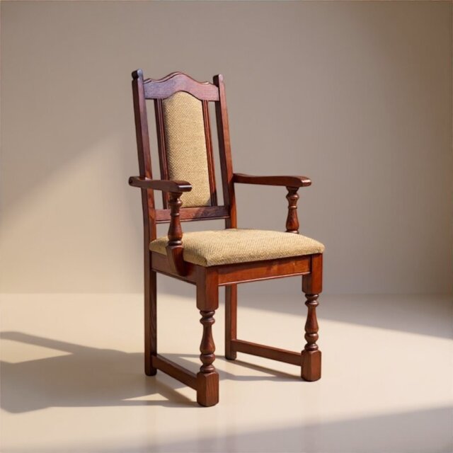 Old Charm Carver Chair 2068 - Traditional - Harris Tweed