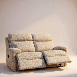 Hardy 2 Seater Manual Recliner Sofa In Fabric - Standard - Grade W