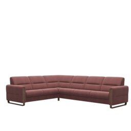 Fiona Corner Group, 2 Seats LHF, 3 Seats RHF, with Wood Arms in Fabric