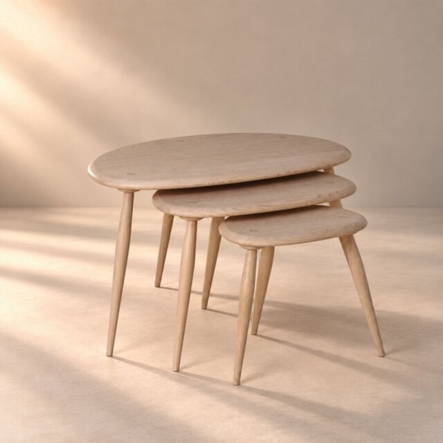 Ercol Collection Pebble Nest of Tables