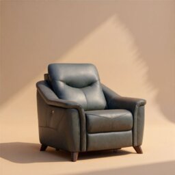 Olivia Chair In Leather - Power Recliner With Headrest and Lumbar - Heated - Grade N