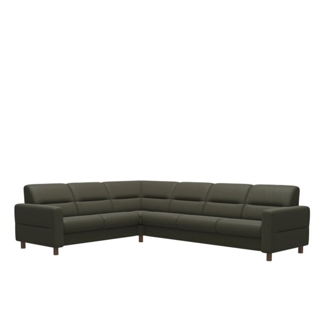 Fiona Corner Group, 2 Seats LHF, 3 Seats RHF, with Upholstered Arms in Leather - Batick