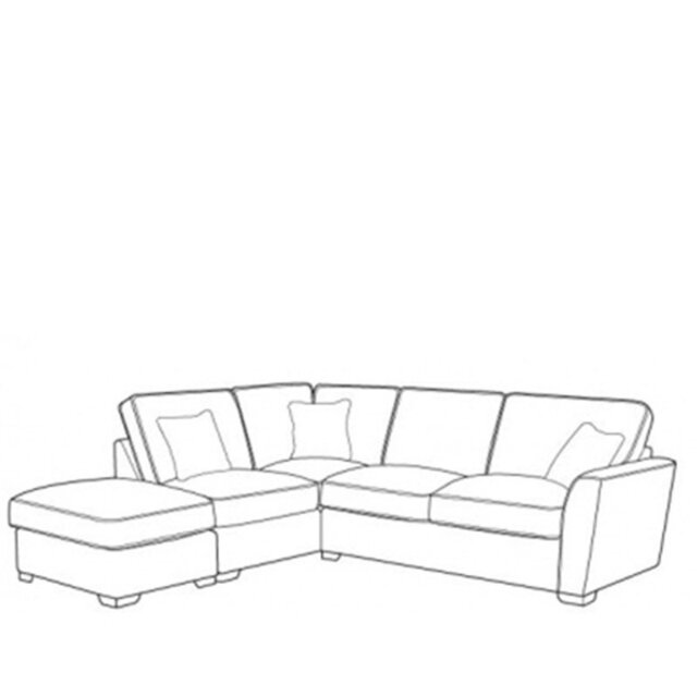 Hannah Corner Sofa FSTLFCRH2 in Fabric - Standard Back - Grade A