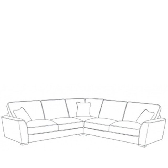 Hannah Corner Sofa LH2CORRH2 in Fabric - Standard Back - Grade A