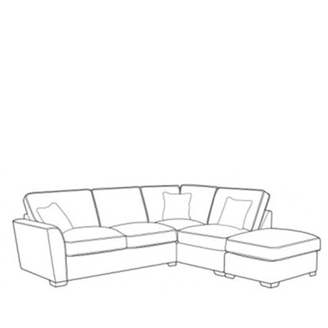 Hannah Corner Sofa LH2RFCFST in Fabric - Standard Back - Grade A