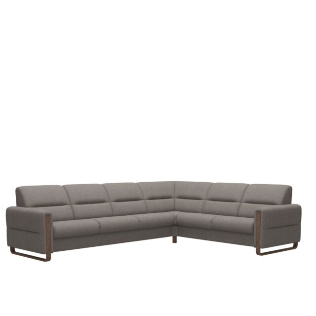 Fiona Corner Group, 3 Seats LHF, 2 Seats RHF, with Wood Arms in Fabric
