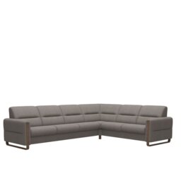 Fiona Corner Group, 3 Seats LHF, 2 Seats RHF, with Wood Arms in Fabric