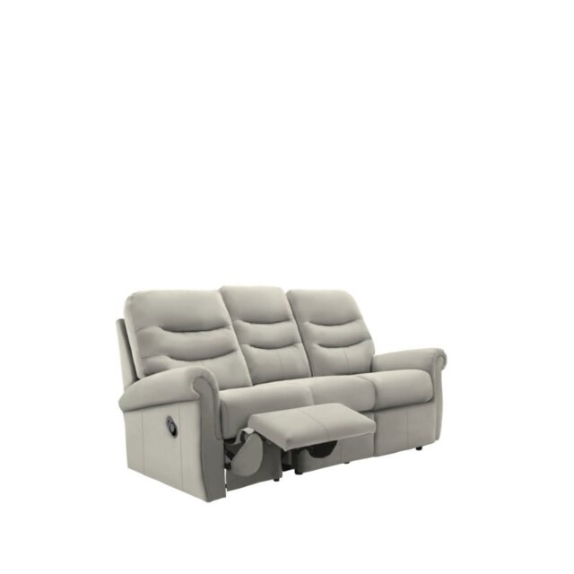 Holmes 3 Seater Recliner in Leather - Left-Hand Facing - Manual - Grade H