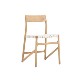 Gazzda Fawn Dining Chair in Oak and White Webbing