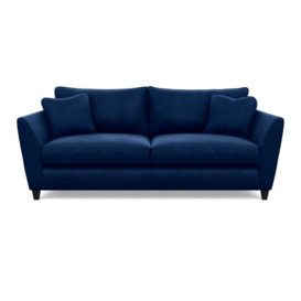 Heal's Torino 4 Seater Sofa Velvet Midnight Black Feet