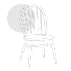 Ercol Originals Windsor Dining Chair Coloured Finish White