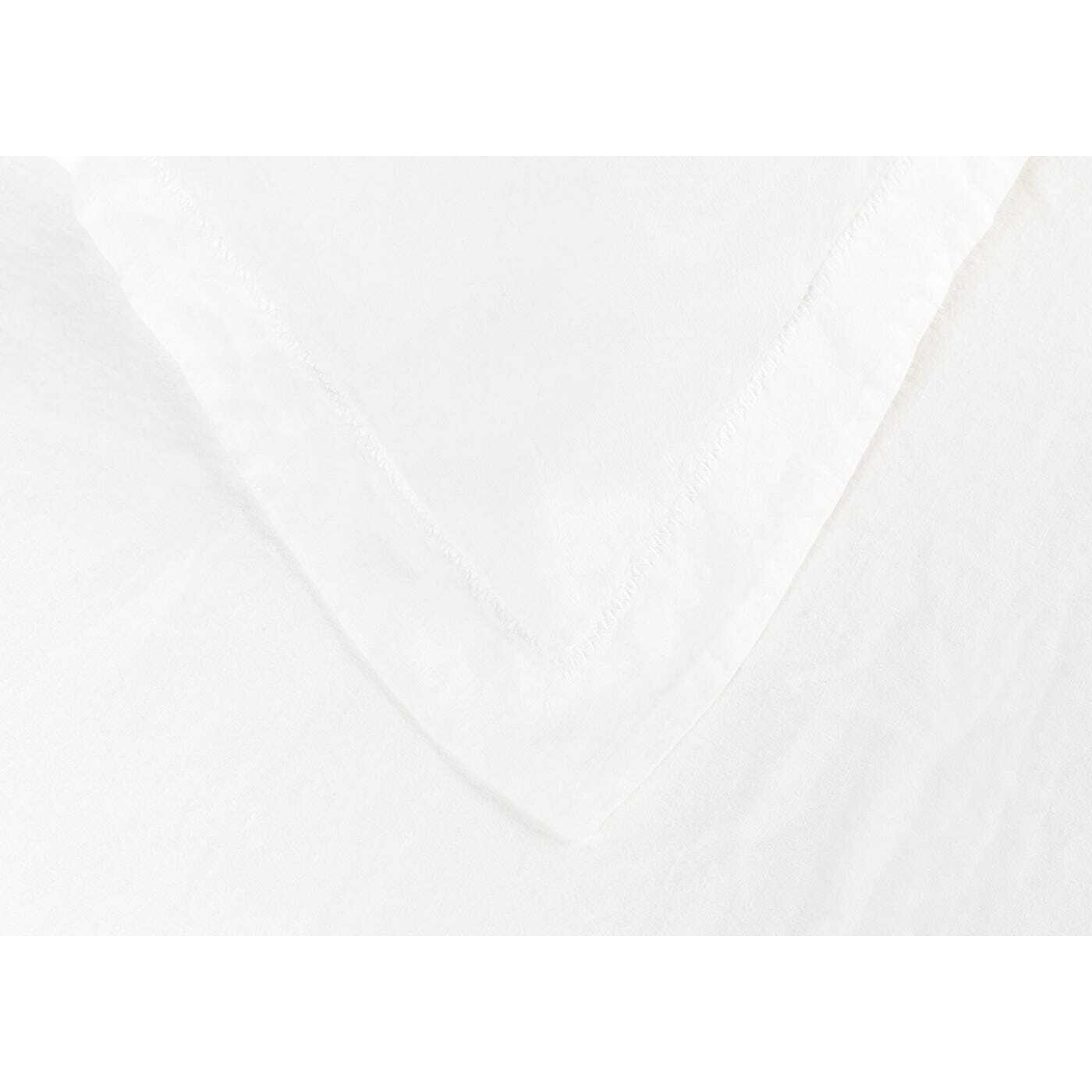 Heal's Washed Linen White Double Fitted Sheet - Heal's UK Furniture