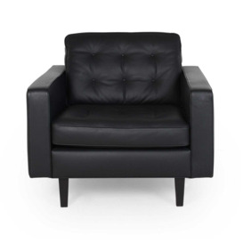 Heal's Hepburn Armchair St Moritz Wool Red Natural Feet