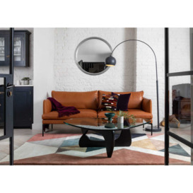 Heal's Matera 4 Seater Sofa St Moritz Wool Red Black Feet
