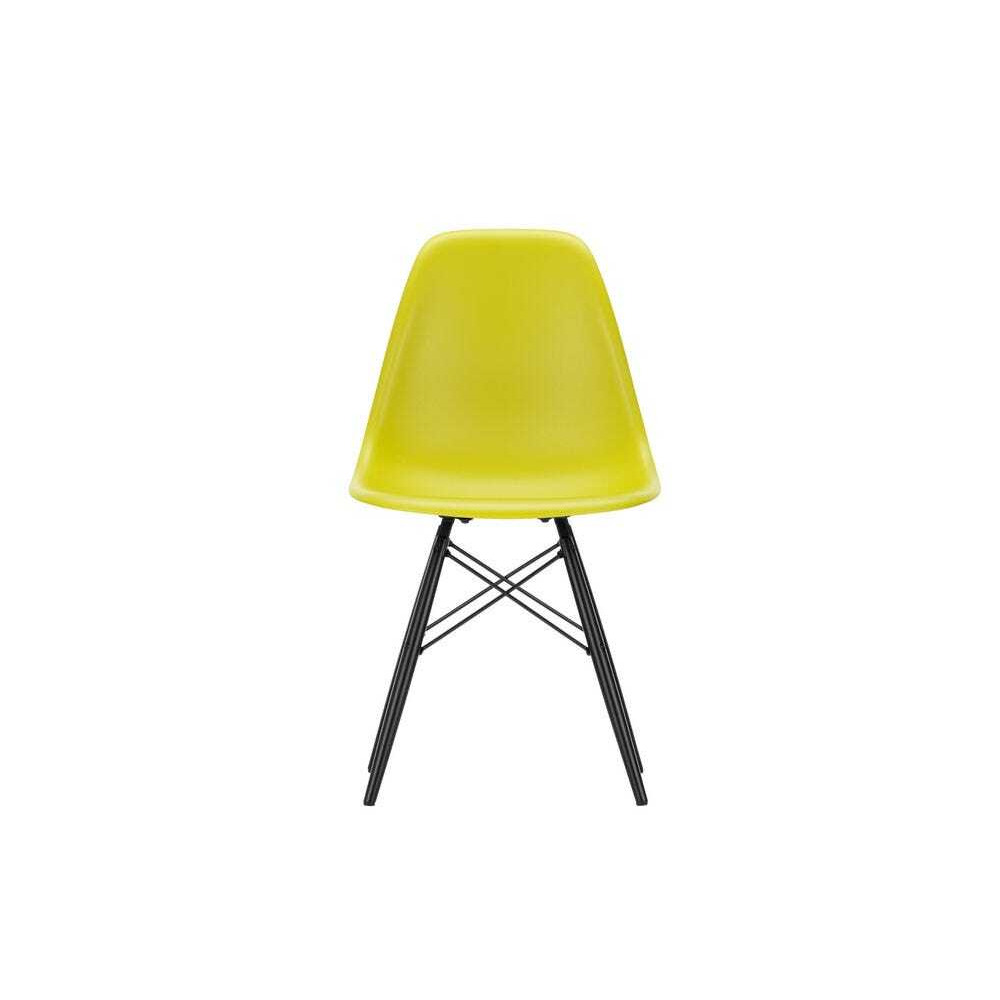 Vitra Eames DSW Side Chair New Height Mustard Black Maple Base - Heal's UK Furniture - image 1