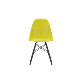 Vitra Eames DSW Side Chair New Height Mustard Black Maple Base - Heal's UK Furniture - thumbnail 1