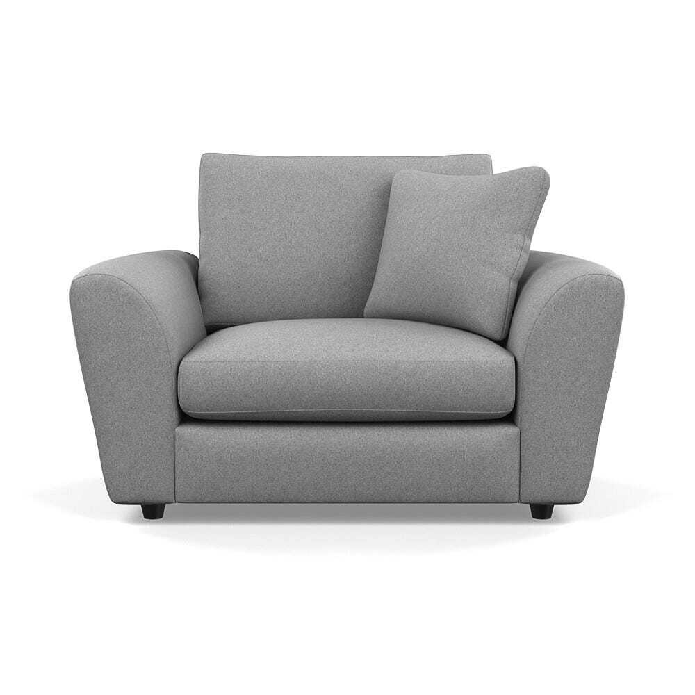 Heal's Snooze Loveseat Melton Wool Red Oxide Black Feet