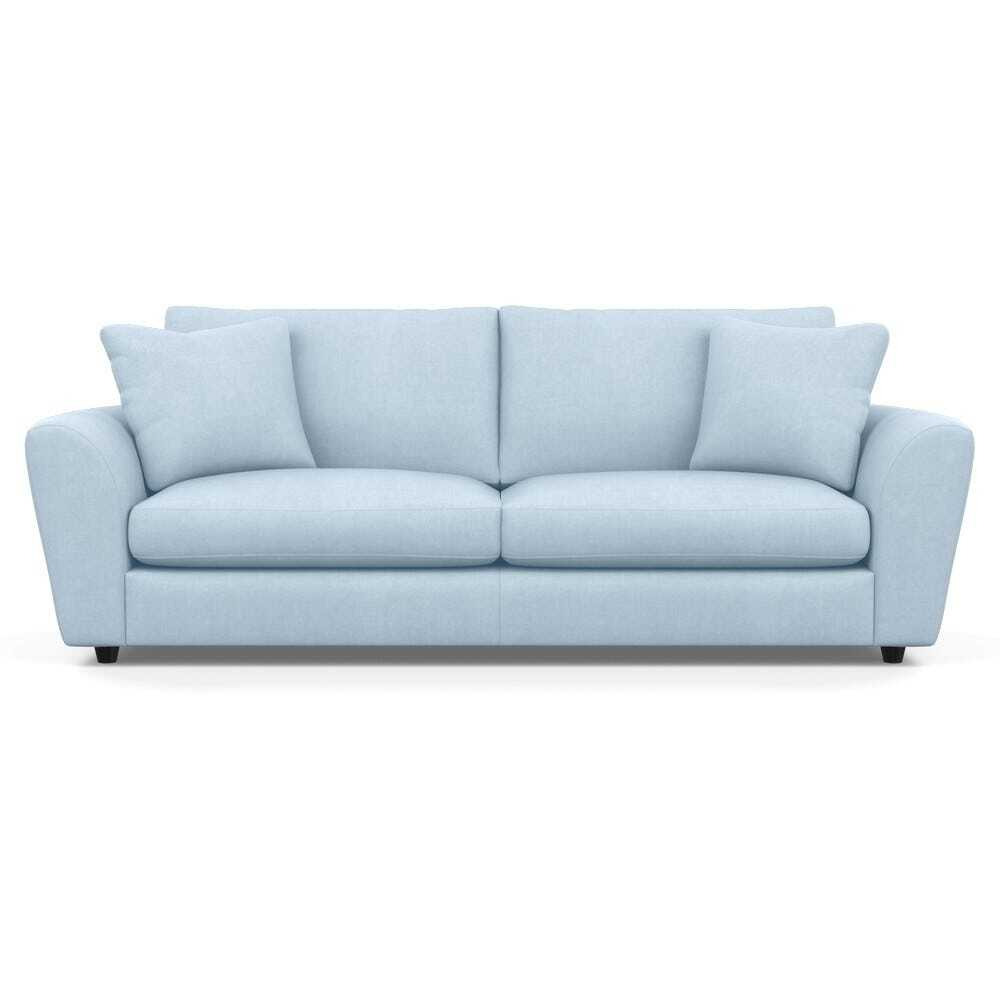 Heal's Snooze 5 Seater Sofa Capelo Linen-Cotton Sea Shanty Black Feet