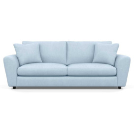 Heal's Snooze 5 Seater Sofa Capelo Linen-Cotton Sea Shanty Black Feet