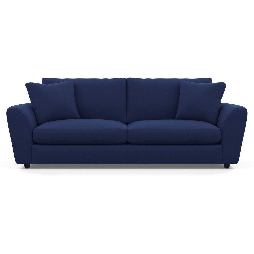Heal's Snooze 5 Seater Sofa Melton Wool New Navy Black Feet