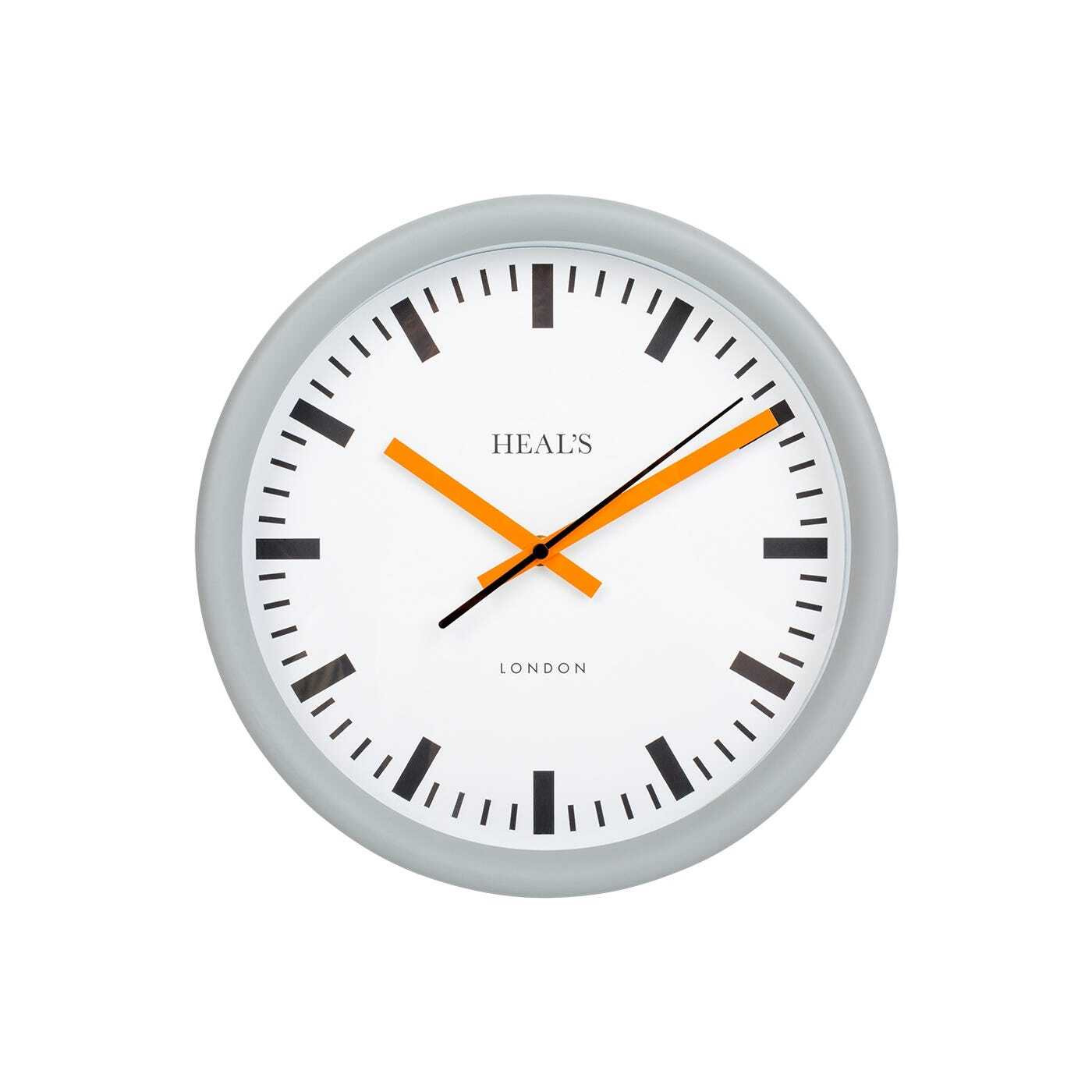 Heal's Grey & Orange Wall Clock