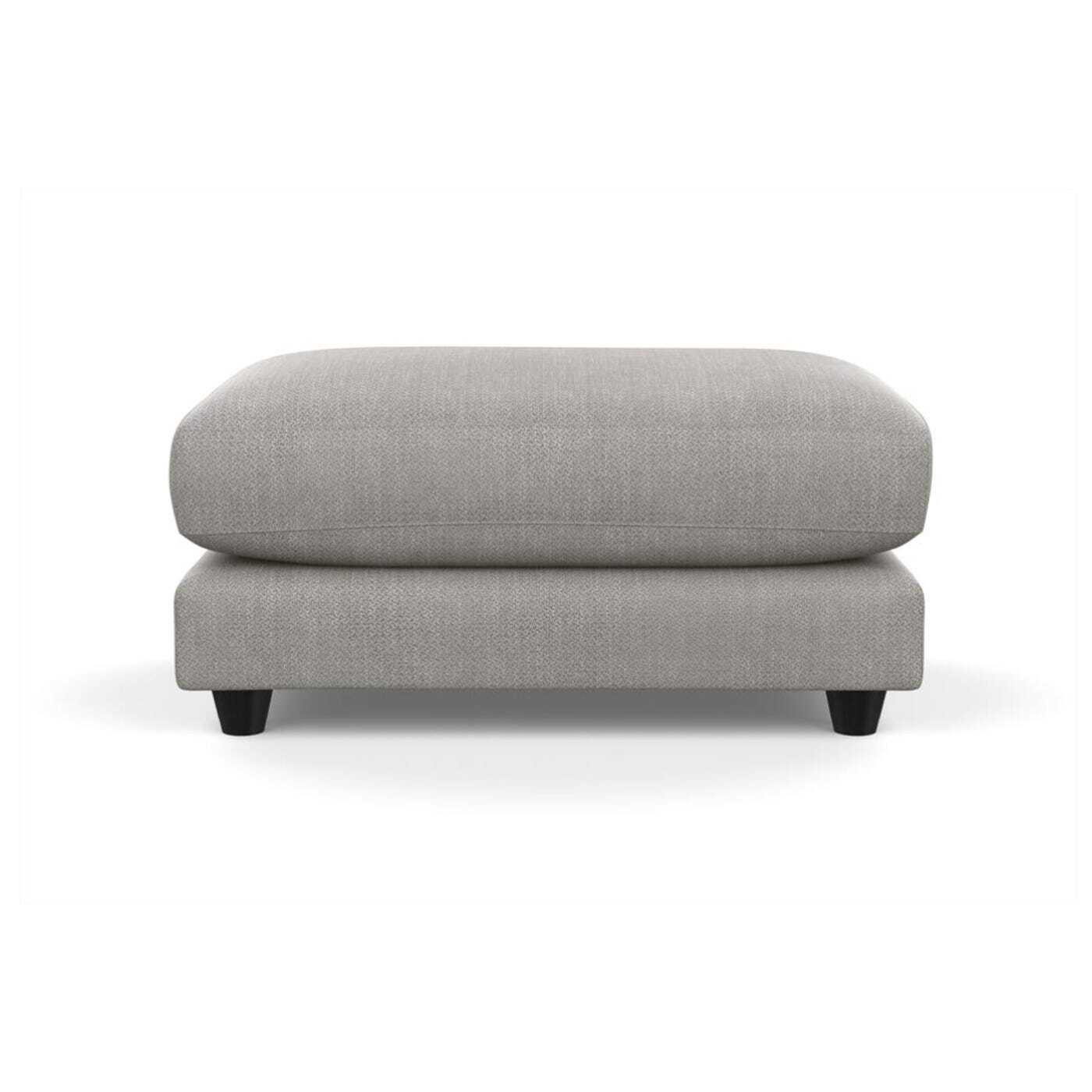 Heal's Snooze Footstool Melton Wool New Navy Black Feet