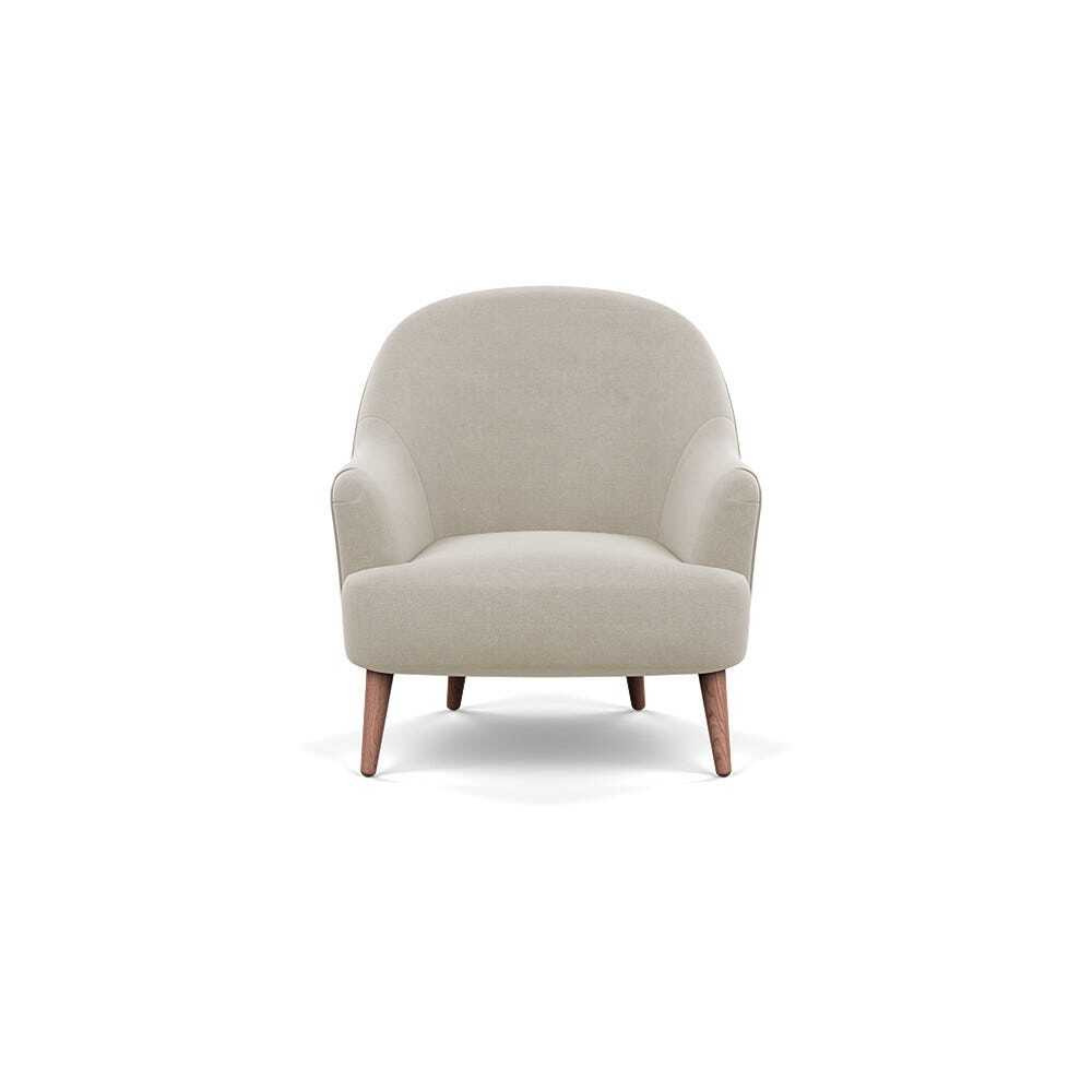 Heal's Elgin Chair Linen Hessian Chestnut Stain Feet - Heal's UK Furniture