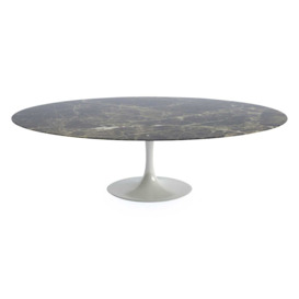 Knoll Saarinen Extra Large Oval Table Emperador Coated Marble - Heal's UK Furniture - thumbnail 1