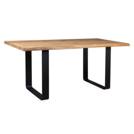 Heal's Prague Table 220x100cm Oiled Walnut Natural Edge Not Filled