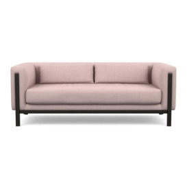 Heal's Massimo 3 Seater Sofa Siena Cotton Dusky Pink Black Ash Feet