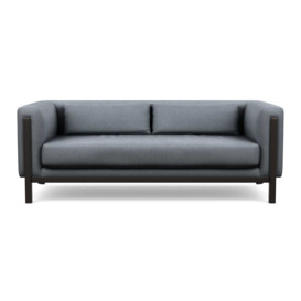 Heal's Massimo 3 Seater Sofa Siena Cotton Shale Grey Black Ash Feet