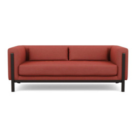Heal's Massimo 3 Seater Sofa Tundra Texture Rust Black Ash Feet