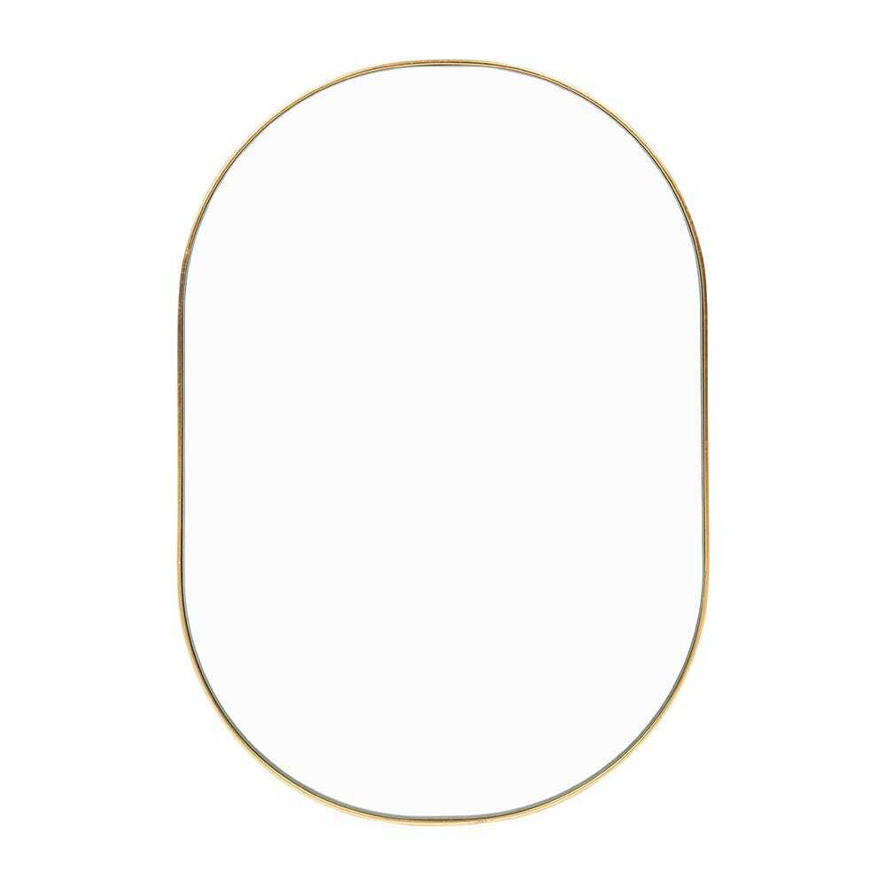 Heal's Fine Edge Mirror Oval Gold Small