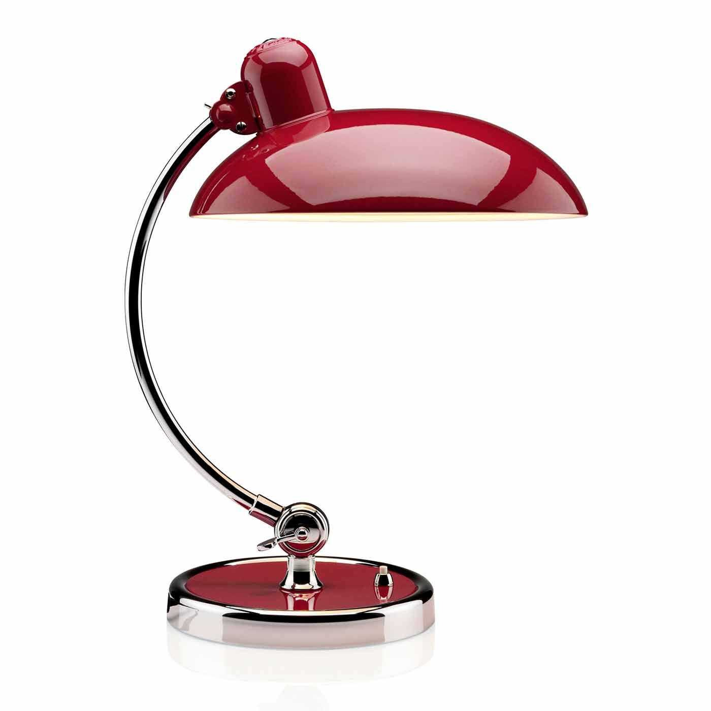 Fritz Hansen Kaiser Idell Luxus Table Lamp Ruby Red & Chrome - image 1