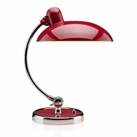 Fritz Hansen Kaiser Idell Luxus Table Lamp Ruby Red & Chrome