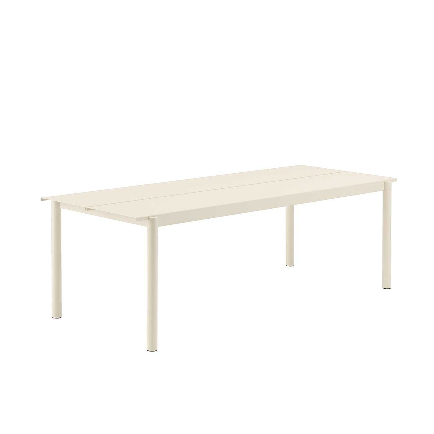Muuto Linear Garden Steel Table Large White - Heal's UK Outdoor Furniture