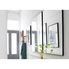 Heal's Fine Edge Mirror Rectangle 190x70cm Black - thumbnail 2