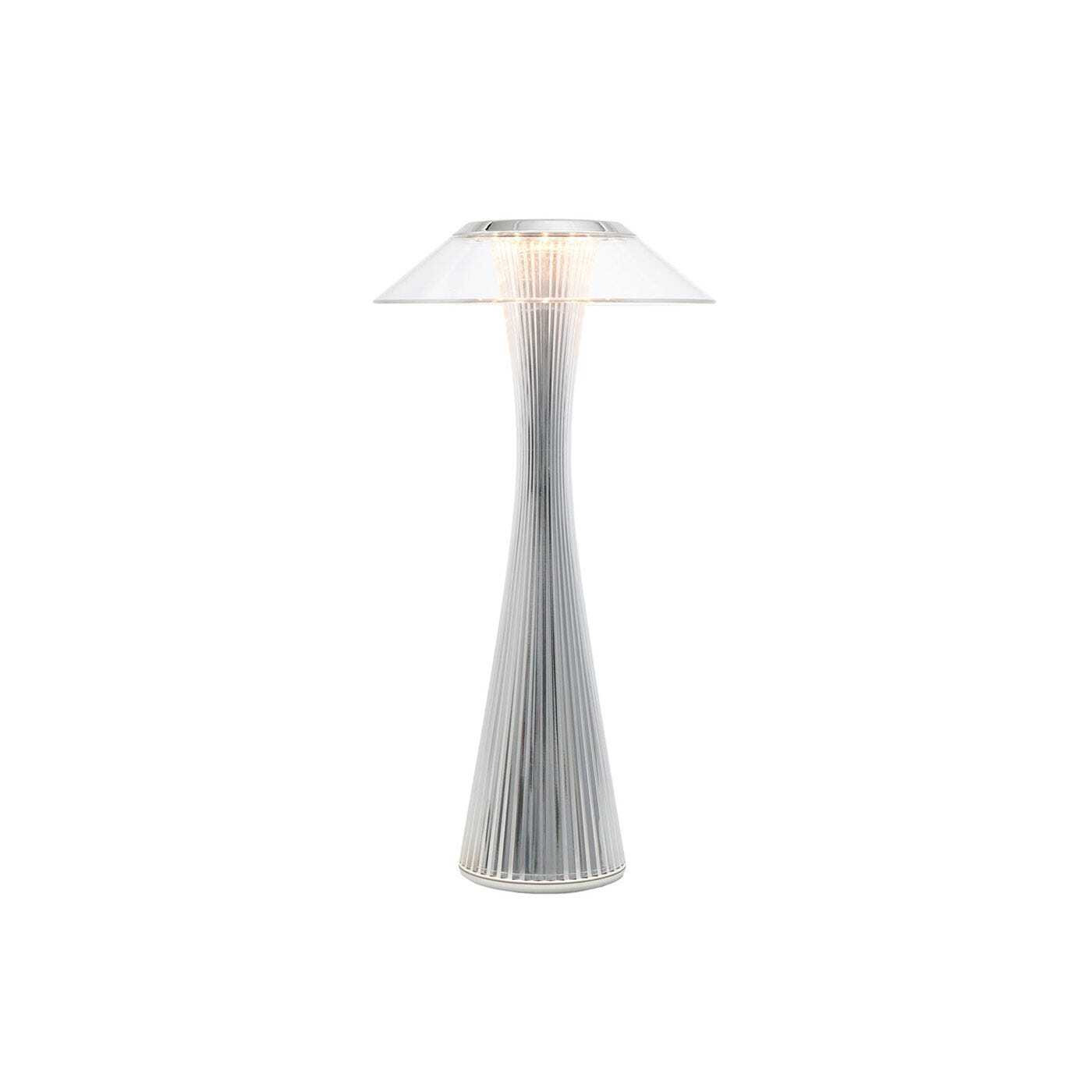 Kartell Space LED Portable Outdoor Table Lamp Chrome - image 1
