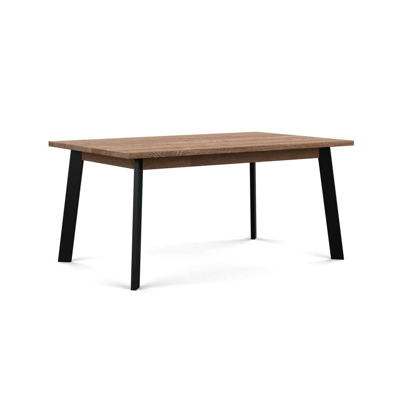 Heal's Nova Extending Dining Table Smoked Oiled Oak L160 + 50cm x2 - image 1