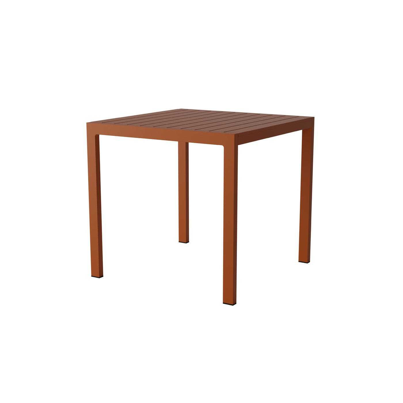 Case Eos Square Outdoor Dining Table Rust - image 1