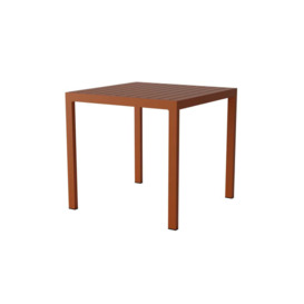 Case Eos Square Outdoor Dining Table Rust