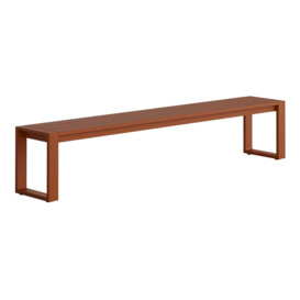 Case Eos Communal Outdoor Bench Rust - thumbnail 1