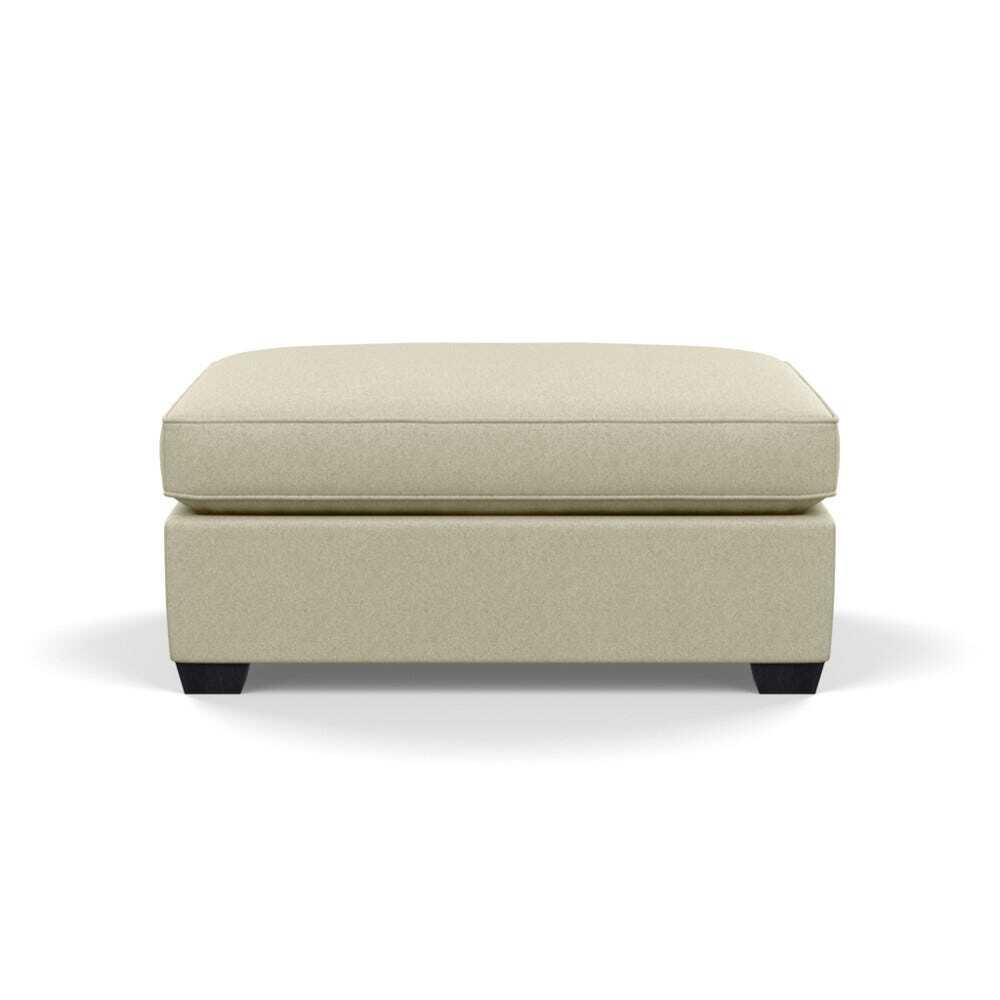 Heal's Torino Footstool Cotton Grain Black Feet